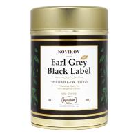 Чай черный Ronnefeldt Novikov Earl Grey Black Label (Новиков Эрл Грей), ж/б, 100 гр.