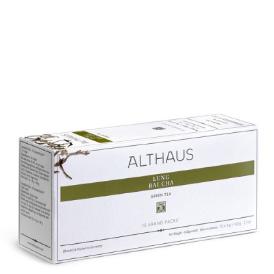 Чай зеленый Althaus Lung Bai Cha пакетики для чайника 15x4гр.
